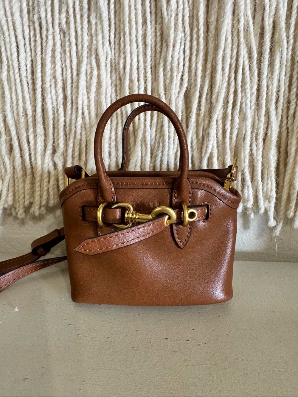 Leather mini luxury MiuMiu inspired crossbody
